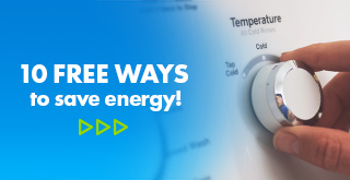 10 Free ways to save energy!